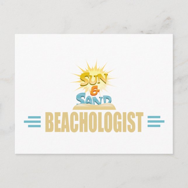 Funny Beach Lover Postkarte (Vorderseite)
