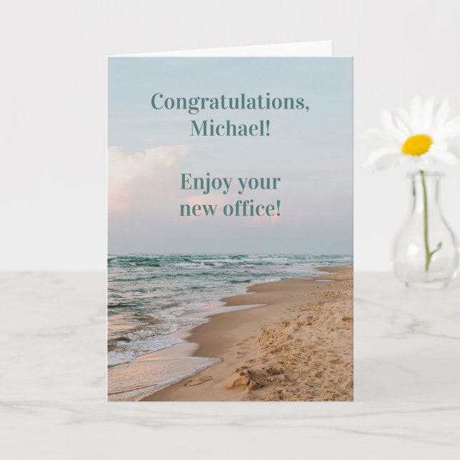 Funny Beach Retirement Card Karte (Kleine Pflanze)