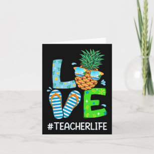 Funny Beach Sommer Liebe Lehrer Weihnachten im Jul Karte