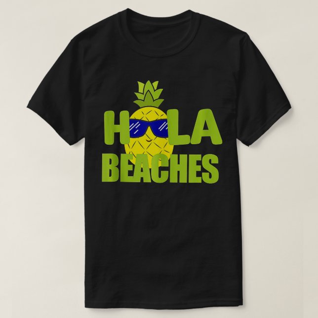 Funny Beach Sommerurlaub Ananas T Cruise Hol T-Shirt (Design vorne)