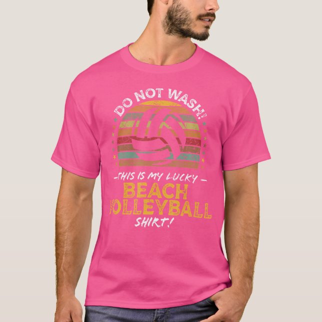 Funny Beach Volleyball T-Shirt (Vorderseite)