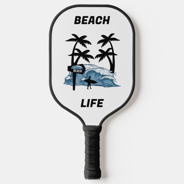 Funny Beach Wave Pickleball Schläger (Vorderseite)