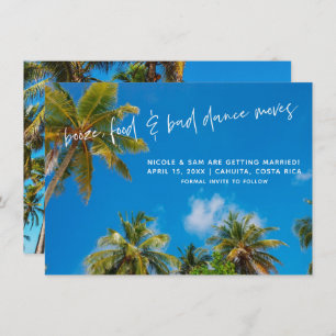 Funny Beach Wedding Foto Save the Date