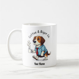 Funny Beagle dog Business Suit Coffee Kaffeetasse