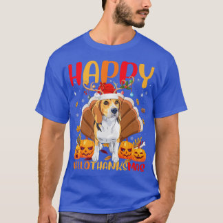 Funny Beagle Dog Lover Happy Beagle HelloDankeMas T-Shirt