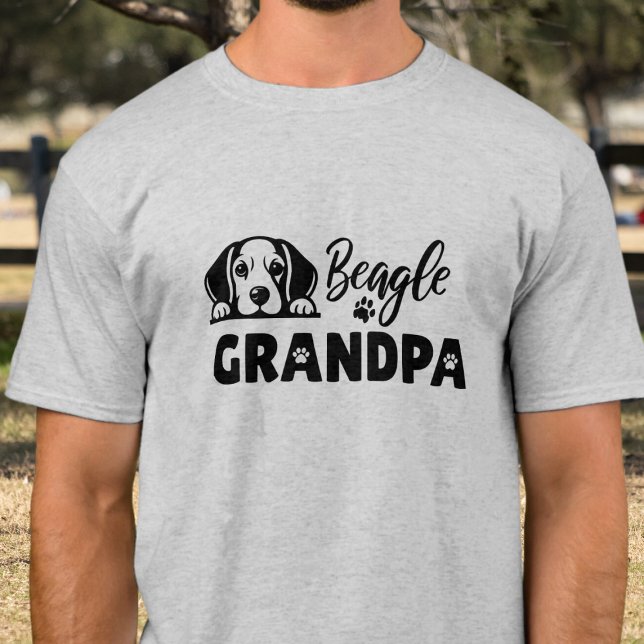 Funny Beagle Großvater T-Shirt (Von Creator hochgeladen)