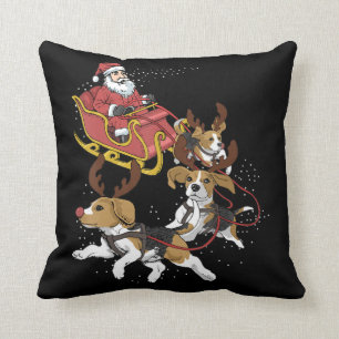 Funny Beagle Hund Weihnachtsgeschenk für Hund Love Kissen