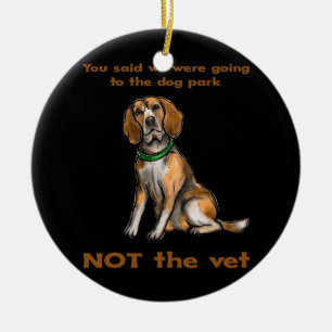 Funny Beagle Jog Dog Eigentümer Mama Vater Lover Z Keramik Ornament