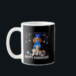 Funny Beagle Menorah Hat Weihnachts-Happy Hanukkah Kaffeetasse<br><div class="desc">Funny Beagle Menorah Hat Weihnachten Happy Hanukkah Jüdin 318</div>