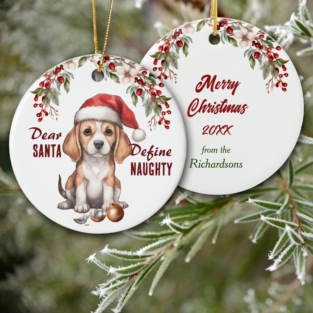 Funny Beagle Puppy definiert Schönheit Keramik Ornament (Von Creator hochgeladen)