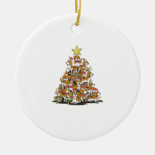 Funny Beagle Weihnachtsbaum für Beagle Hundeliebha Keramik Ornament