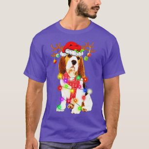 Funny Beagle Weihnachtsmannmütze Dog Reindeer Chri T-Shirt