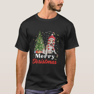 Funny Beagle Winterurlaub Weihnachtsmannmütze Weih T-Shirt