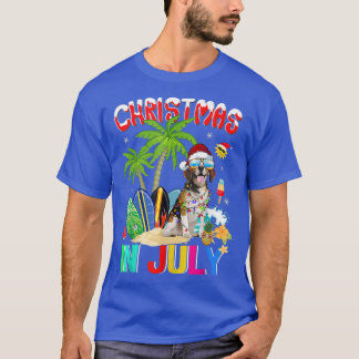 Funny Beagles in Santa Hat Sungasse Christmas In T-Shirt