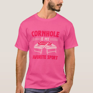 Funny Bean Bag Women Cornhole Cornhole Cornhole Co T-Shirt