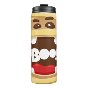 Funny Beängstigend Boo Mummy Halloween Thermosbecher