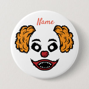 Funny Beängstigend Clown Thunder_Cove Button