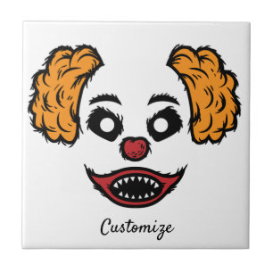 Funny Beängstigend Clown Thunder_Cove Fliese