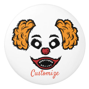 Funny Beängstigend Clown Thunder_Cove Keramikknauf