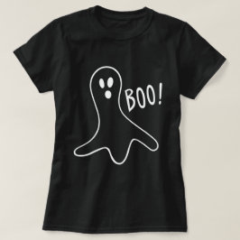 Funny Beängstigend Ghost Halloween-Party Schwarz-w T-Shirt
