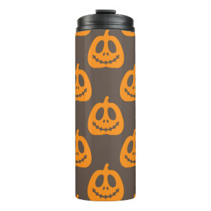 Funny Beängstigend Pumpkin Lächeln steht Thermal T Thermosbecher