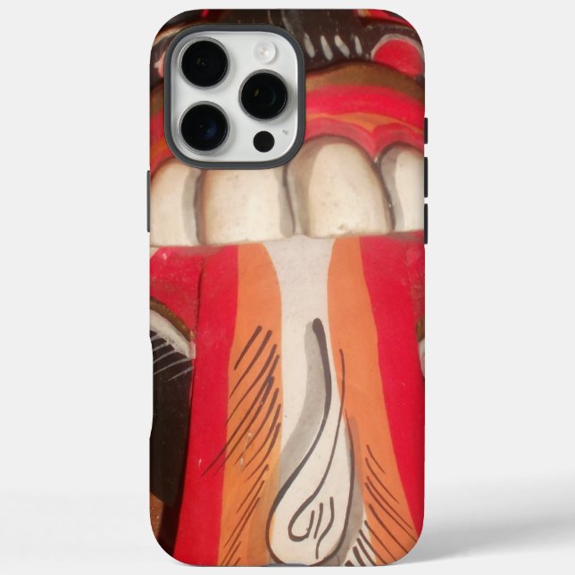 Funny Beängstigend Weiße Zunge Asiatisches Hallowe Case-Mate iPhone Hülle (Rückseite)