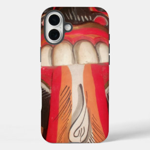 Funny Beängstigend Weiße Zunge Asiatisches Hallowe iPhone 16 Plus Hülle