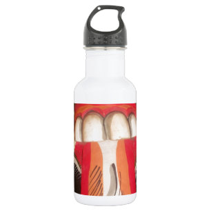 Funny Beängstigend Weiße Zunge Asiatisches Hallowe Edelstahlflasche