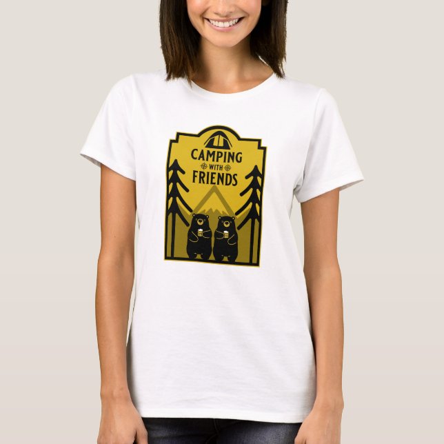 Funny Bear Camp Adventure Kanada T-Shirt (Vorderseite)