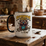 Funny Bear Coffee Drinker Mug Tasse<br><div class="desc">A Funny Coffee Mug Design of a Bear holding a Cup of Coffee and the text Brewed Bliss Morning In A Cup.</div>