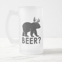 Funny Bear Deer Beer
