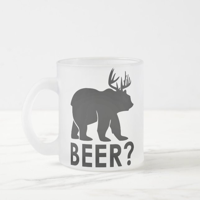 Funny Bear Deer Beer Tasse (Links)