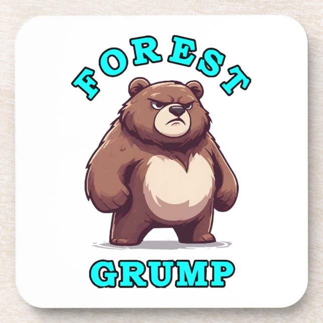 Funny Bear Getränkeuntersetzer (Vorderseite)