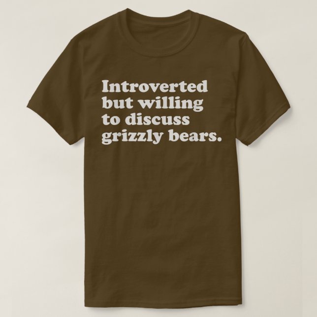 Funny Bear Grizzles Bären Männer Frauen oder Kinde T-Shirt (Design vorne)