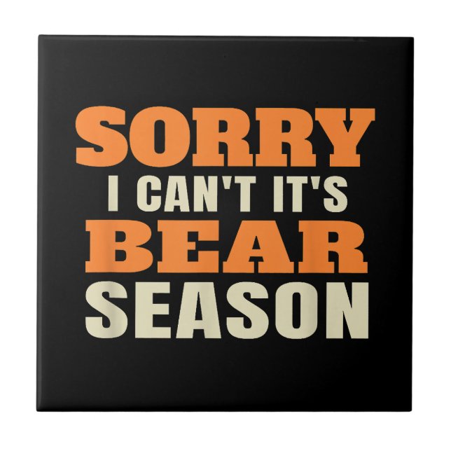 Funny Bear Junting Fliese (Vorderseite)
