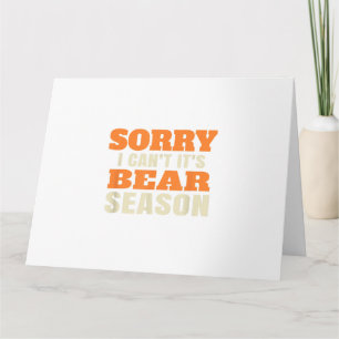 Funny Bear Junting Karte