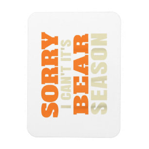 Funny Bear Junting Magnet