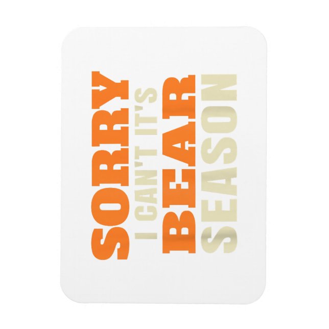 Funny Bear Junting Magnet (Vertikal)