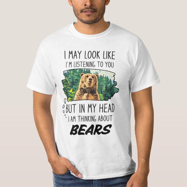 Funny Bear Lover T-Shirt (Vorderseite)