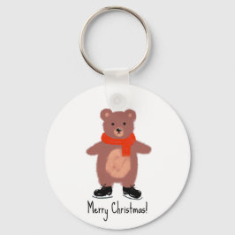 Funny bear Skaten Schlüsselanhänger