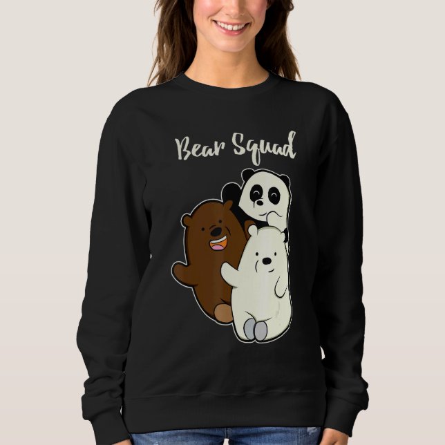 Funny Bear Squad für Grizzy Panda Bär Sweatshirt (Vorderseite)