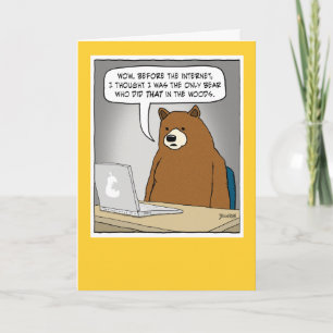 Funny Bear Surfen im Internet Karte
