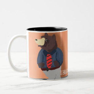 Funny Bear Zweifarbige Tasse
