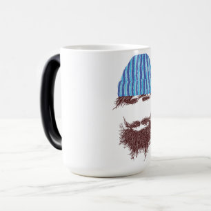 Funny Beard & Beanie Tasse - Neuartiger Kaffee Cup