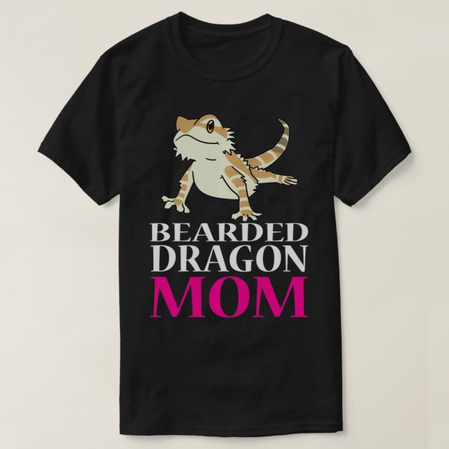 FUNNY BEARD DRAGON MAMA Hausbesitzer Lizard Gesche T-Shirt (Design vorne)