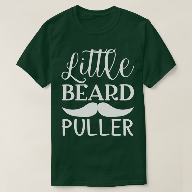 Funny Beard Geschenke für Männer Little Bart Pulle T-Shirt (Design vorne)