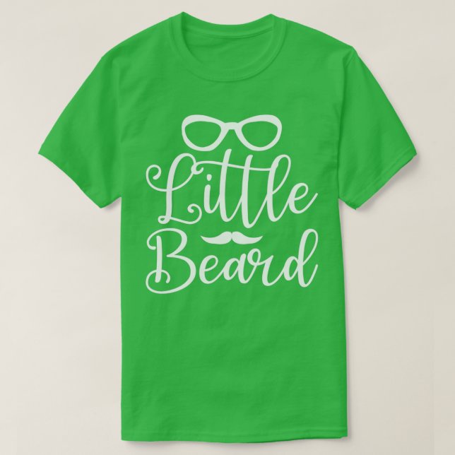 Funny Beard Geschenke für Männer Little Beard T-Shirt (Design vorne)