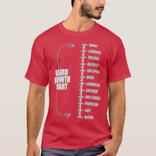 Funny Beard Growth Length manisch zu Zauberer T-Shirt