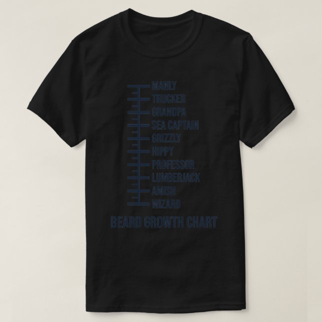 Funny Beard Measurement T-Shirt (Design vorne)