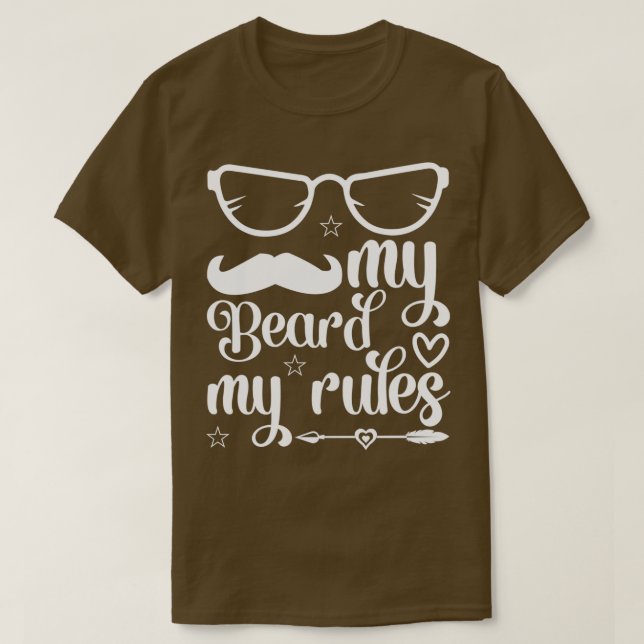 Funny Beard spendet meinen Bart My Rules Classic T T-Shirt (Design vorne)